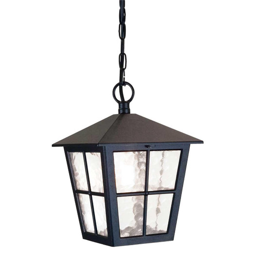 Elstead Lighting Canterbury Black Lantern IP43 Pendant Light 