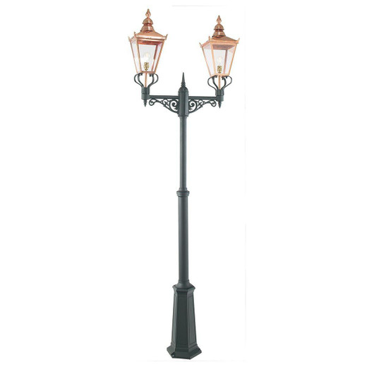 Norlys Chelsea 2 Light Copper IP44 Lamp Post Light 
