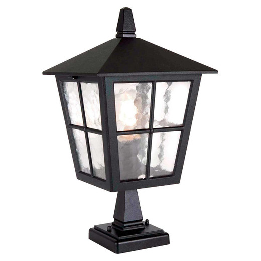 Elstead Lighting Canterbury Black Lantern IP43 Top Post Light 
