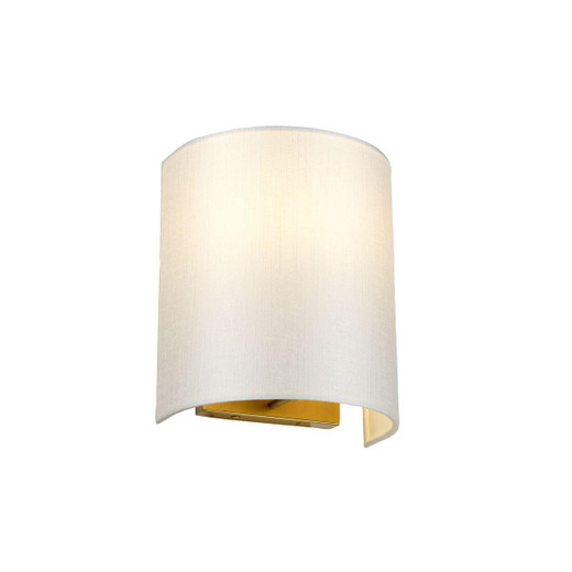 Flambeau Cooper Aged Brass 19cm Wall Light 