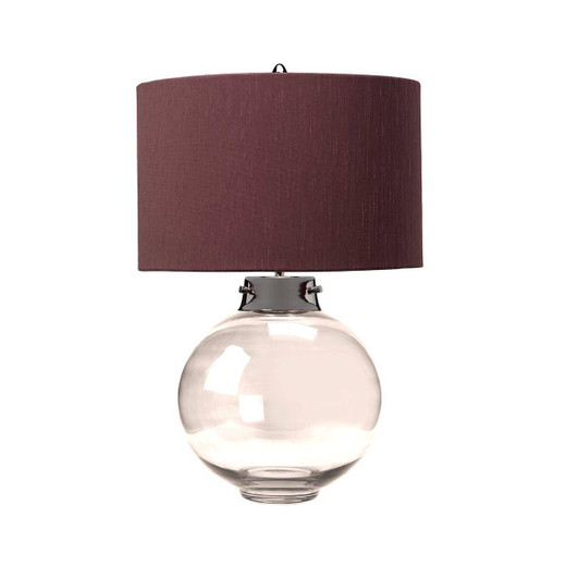 Elstead Lighting Kara Smoke Grey with Shade Table Lamp 