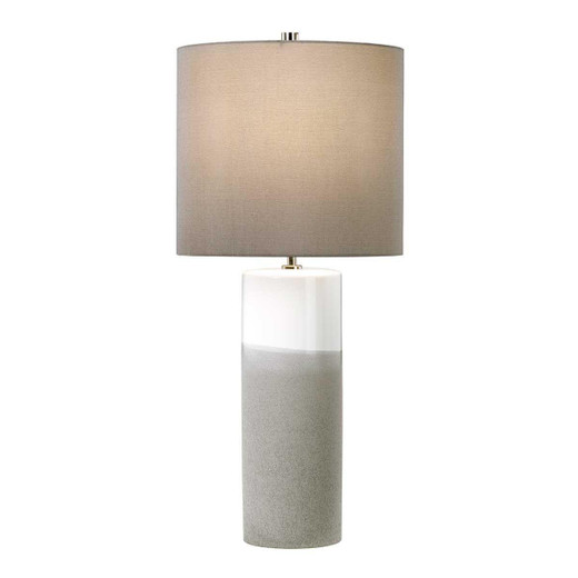 Elstead Lighting Fulwell Grey with Shade Table Lamp 