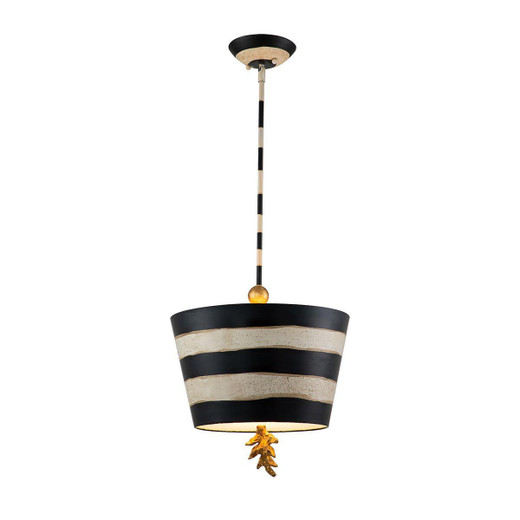 Flambeau South Beach Gold and Black Pendant Light 