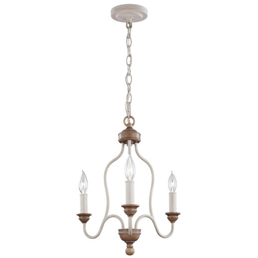 Flambeau Hartsville 3 Light Beachwood Chandelier 