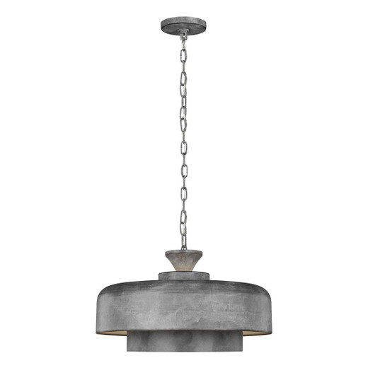Flambeau Haymarket Weather Galvanised Pendant Light 