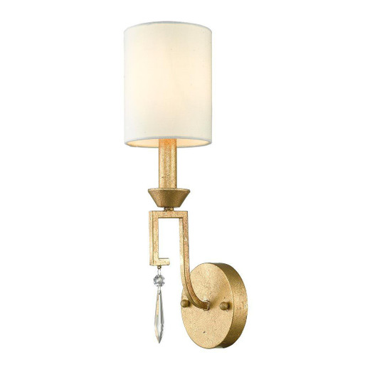 Gilded Nola Lemuria Distressed Gold Wall Light 