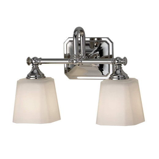 Flambeau Concord 2 Light Polished Chrome IP44 Bathroom Wall Light 