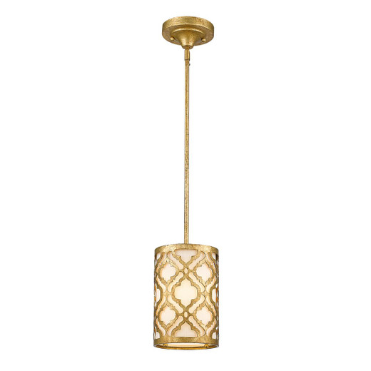 Arabella Distressed Gold Dual Mount Pendant Light