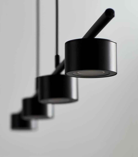 Clyde 4 Light LED Black Bar Pendant Light