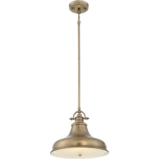 Quoizel Emery Weathered Brass Pendant Light 