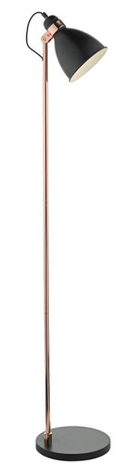 Frederick Black and Copper Adjustable Floor Lamp