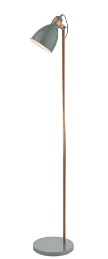 Frederick Grey and Copper Adjustable Floor Lamp
