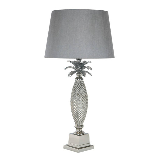 Jolson Nickel Palm Tree Table Lamp Base Only