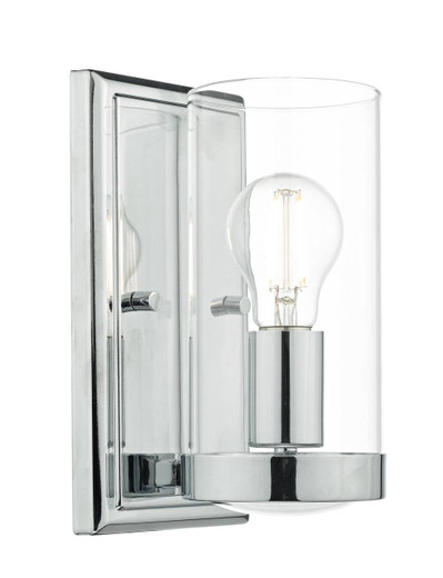 Ramiro Polished Chrome and Clear Glass Shade Wall Light