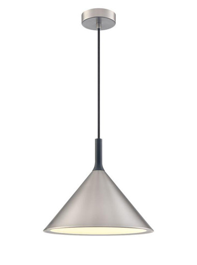 Franklite Joy Satin Nickel 30cm Pendant Light 