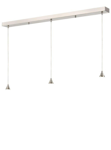 Franklite Perry 3 Light Satin Nickel Fitting Only Bar Pendant Light 