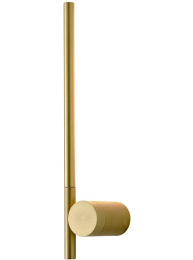 Franklite Fabula Satin Brass Adjustable Backlit LED Slimline Wall Spotlight 