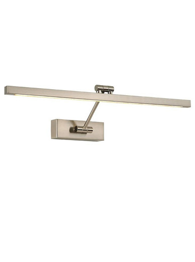 Franklite Nouveau Nickel Square Section Adjustable 12w LED Picture Light 