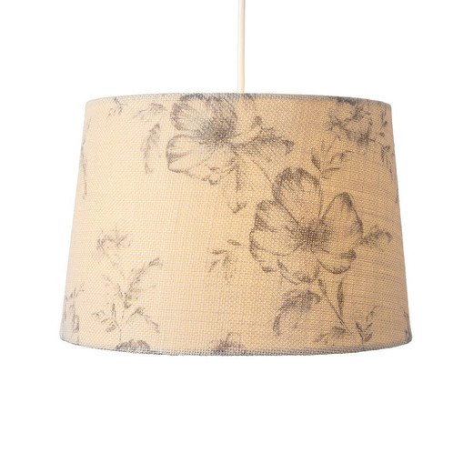 Oaks Lighting Lined Pattern Natural 35cm Shade Only 