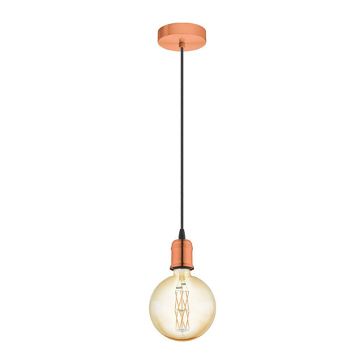 Eglo Lighting Yorth Brushed Copper Single Pendant Light