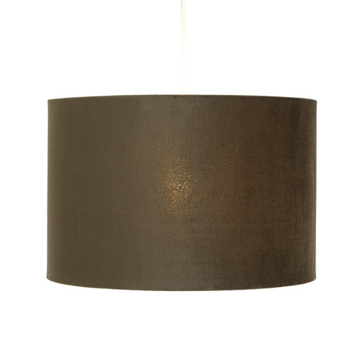 Oaks Lighting Velvet Olive 40cm Drum Shade Only 