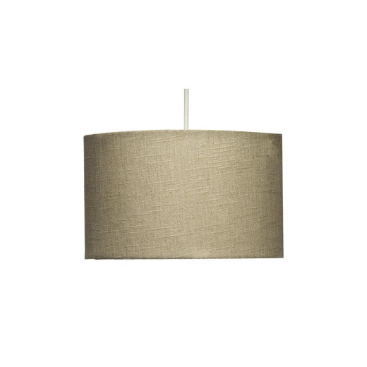 Oaks Lighting Straight Calico 40cm Drum Shade Only 
