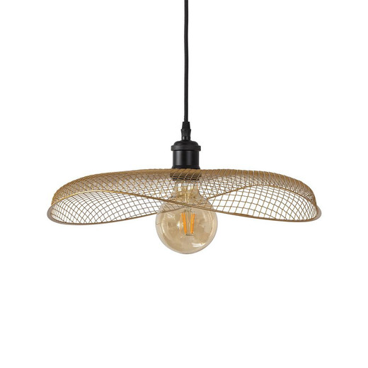Oaks Lighting Melrose Gold Mesh Pendant Light 