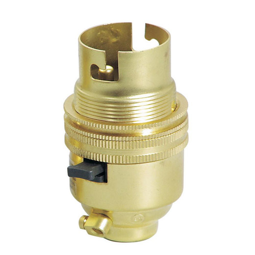 Oaks Lighting Spare Polished Brass 1cm Lampholder 
