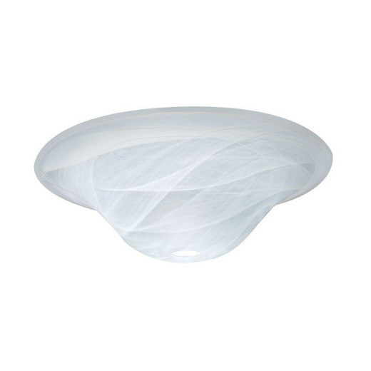 Oaks Lighting Spare White 40cm Alabaster Glass Only 