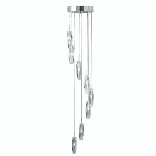 Searchlight Sculptured Ice Chrome with Glass Diffusers Cluster Pendant Light - Clearance  Searchlight Sculptured Ice Chrome with Glass Diffusers Cluster Pendant Light - Clearance