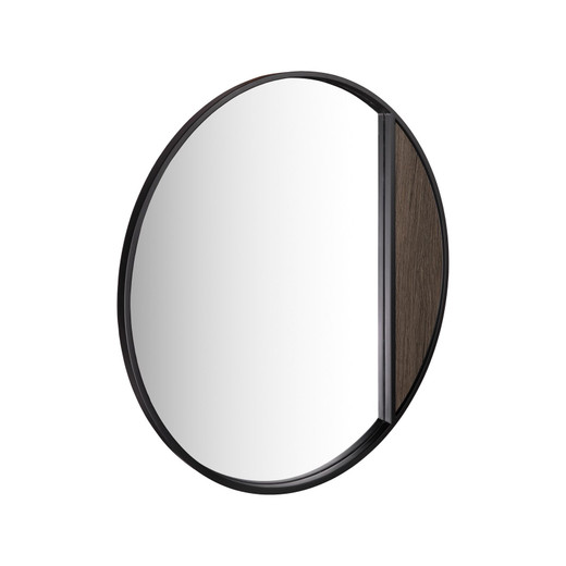 Rasmus Mocha Effect and Matt Black 50cm Mirror