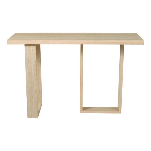 Dar Lighting Prue Travertine Effect Console Table 