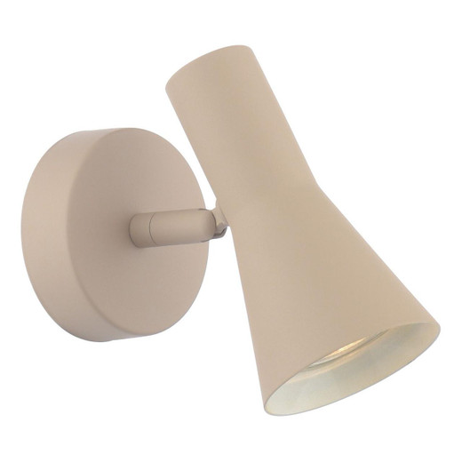 Dar Lighting Arnel Satin Taupe Adjustable Wall Spotlight 