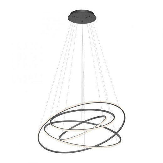 Paul Neuhaus Tessara 4 Light Black Ring Pendant - Ex-Display 