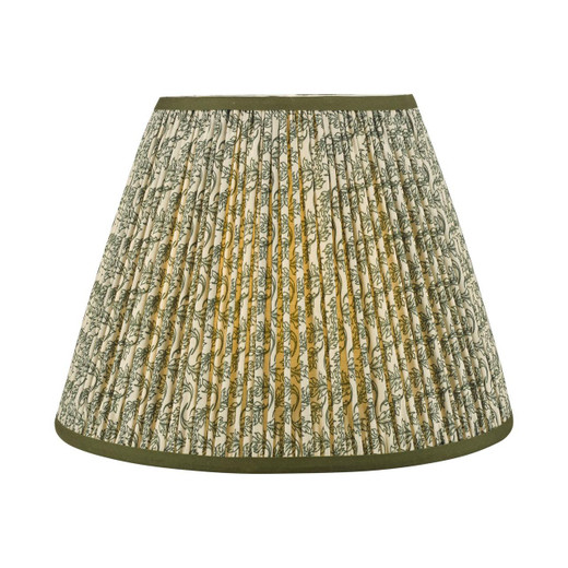 Dar Lighting Esther Green Cotton Empire 35cm Shade Only 