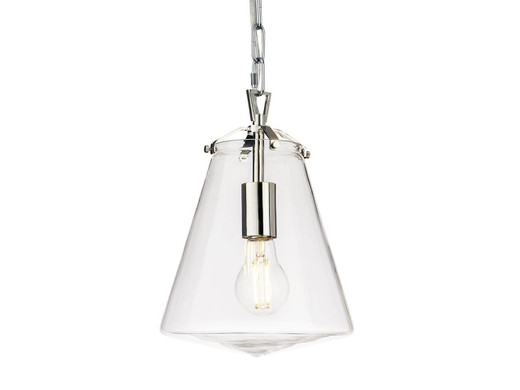 Firstlight Products Milos Chrome with Clear Glass Pendant Light 