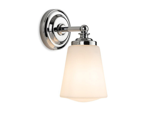 Firstlight Products Ocean Chrome with Opal White Diffuser IPP44 Bathroom Wall Light 