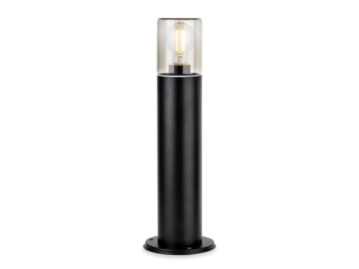 Firstlight Products Manor Black with Smoked Glass Diffuser IP44 Bollard 