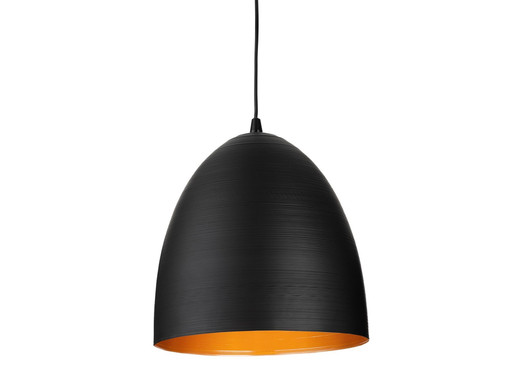 Moon Black with Satin Gold Inside 30cm Pendant Light