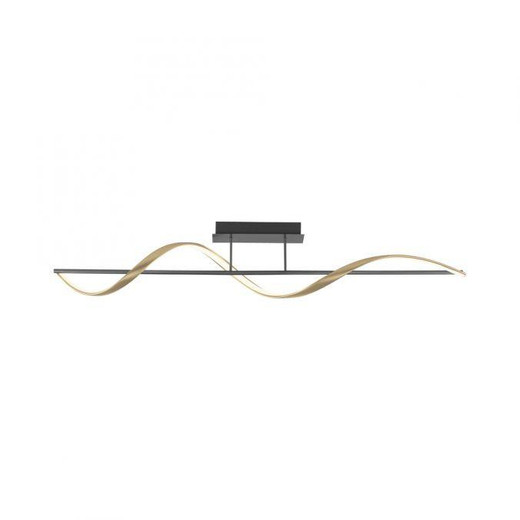 Paul Neuhaus Q-Swing Anthracite with Remote Control LED Semi-Flush Light 