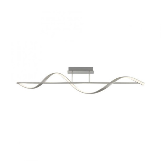Q-Swing Stainless Steel with Remote Control LED Semi-Flush Light
