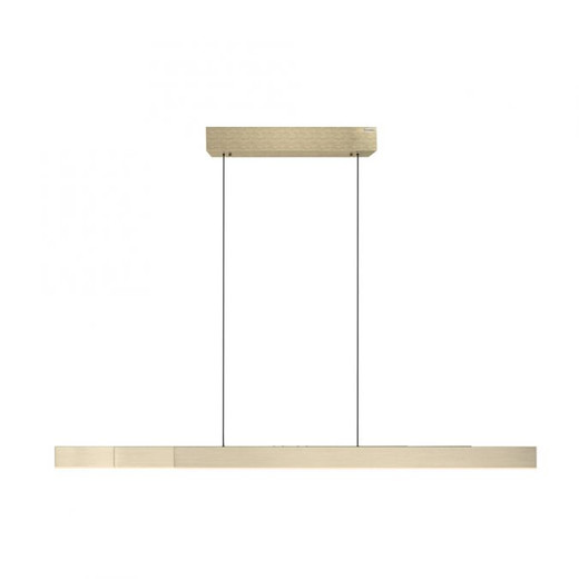Pure Moto Rise 3 Light Brushed Matt Brass LED Motorised Remote Control Bar Pendant Light
