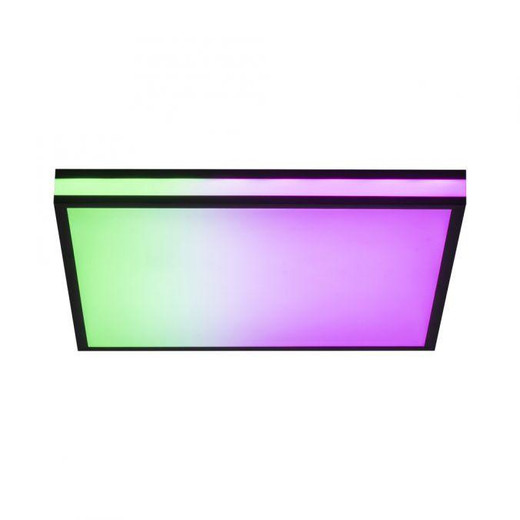 Leuchten Direkt Mario Black with Remote Controlled Colour Changing LED Ceiling Light 