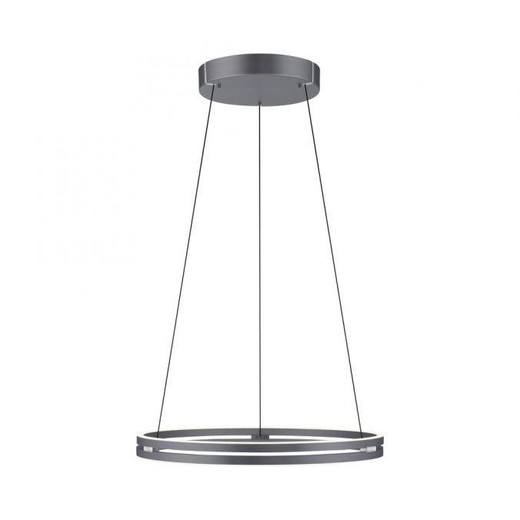 Paul Neuhaus Pure E-Loop 2 Light Grey LED Motorised Ring Pendant Light 