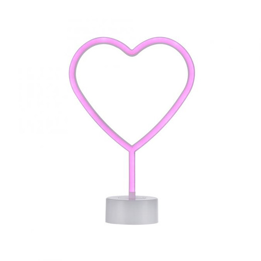 Neon-HERZ Pink Heart LED Table Lamp