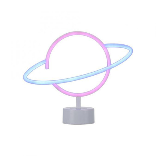 Leuchten Direkt Neon-SATURN Multi Colour LED Table Lamp 