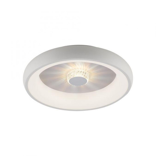 Leuchten Direkt Vertigo Remote Control White Round 46.5cm LED Flush Ceiling Light 