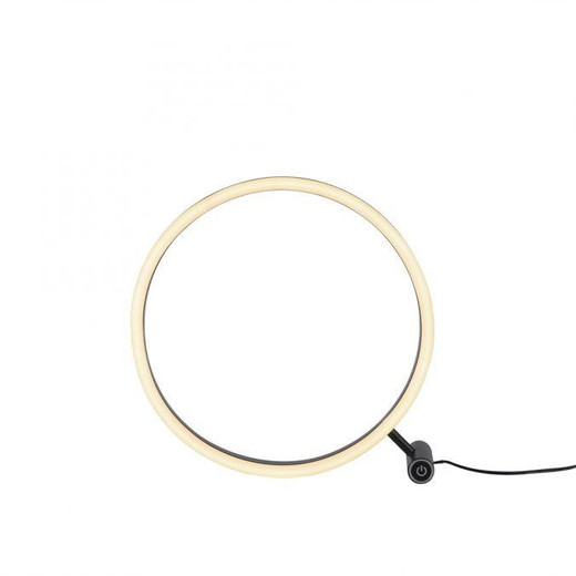 Leuchten Direkt Ritus Anthracite Ring LED Table Lamp 