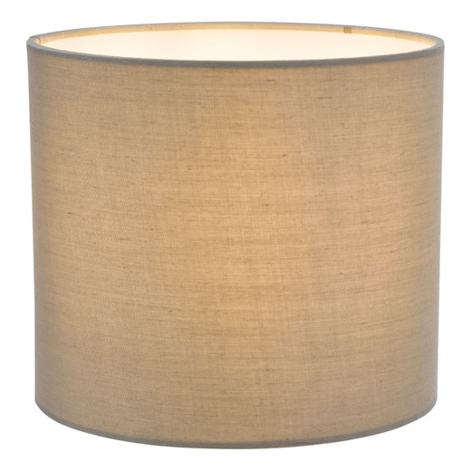 Ilona Grey Cotton 18cm Drum Shade Only