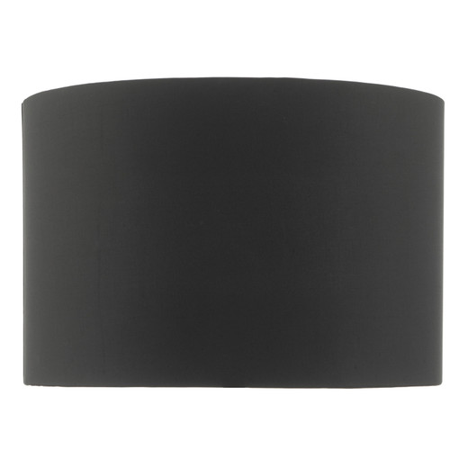 Onora Black Faux Silk 30cm Drum Shade Only